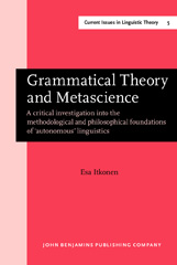 E-book, Grammatical Theory and Metascience, John Benjamins Publishing Company