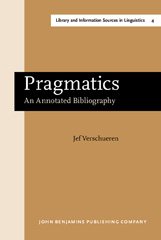 E-book, Pragmatics, Verschueren, Jef., John Benjamins Publishing Company