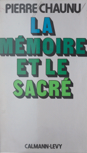 E-book, La mémoire et le sacré, Calmann-Lévy (réédition numérique FeniXX)