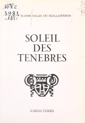 E-book, Soleil des ténèbres, Caractères (réédition numérique FeniXX)