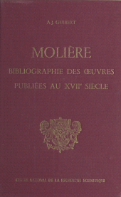 E-book, Bibliographie des oeuvres de Molière publiées au 17e siècle (1), CNRS Éditions (réédition numérique FeniXX)