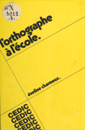 E-book, L'Orthographe à l'école, FeniXX