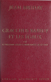 E-book, Gracchus Babeuf et les égaux, Perrin (réédition numérique FeniXX)
