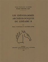 E-book, Les idéogrammes archéologiques du linéaire B, Vandenabeele, Frieda, École française d'Athènes