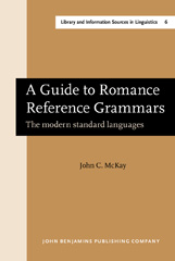 eBook, A Guide to Romance Reference Grammars, John Benjamins Publishing Company