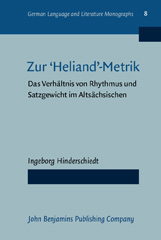 E-book, Zur 'Heliand' metrik, Hinderschiedt, Ingeborg, John Benjamins Publishing Company