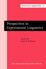 eBook, Perspectives in Experimental Linguistics, John Benjamins Publishing Company