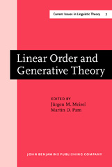 eBook, Linear Order and Generative Theory, John Benjamins Publishing Company