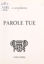 E-book, Parole tue, Caractères (réédition numérique FeniXX)