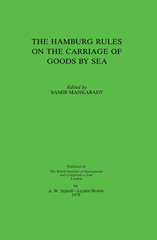 eBook, The Hamburg Rules on the Carriage of Goods By Sea, Wolters Kluwer