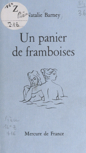 eBook, Un panier de framboises, Mercure de France (réédition numérique FeniXX)