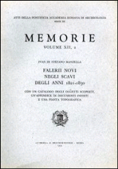 E-book, Falerii Novi negli scavi degli anni 1821-1830, "L'Erma" di Bretschneider
