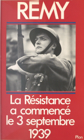 E-book, La Résistance française a commencé le 3 Septembre 1939, Plon (réédition numérique FeniXX)