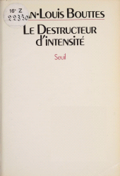E-book, Le Destructeur d'intensité, Seuil (réédition numérique FeniXX)