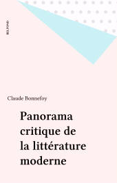 eBook, Panorama critique de la littérature moderne, Belfond (réédition numérique FeniXX)