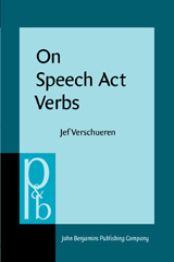 eBook, On Speech Act Verbs, Verschueren, Jef., John Benjamins Publishing Company