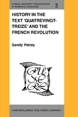 E-book, History in the Text 'Quatrevingt-Treize' and the French Revolution, Petrey, Sandy, John Benjamins Publishing Company