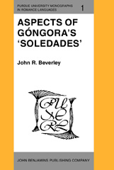 eBook, Aspects of Gongora's 'Soledades', John Benjamins Publishing Company