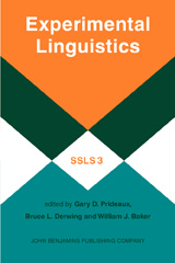 eBook, Experimental Linguistics, John Benjamins Publishing Company