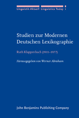 eBook, Studien zur Modernen Deutschen Lexikographie, John Benjamins Publishing Company