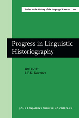 E-book, Progress in Linguistic Historiography, John Benjamins Publishing Company