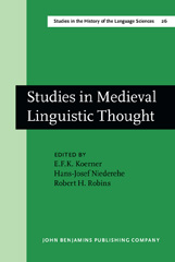 eBook, Studies in Medieval Linguistic Thought, John Benjamins Publishing Company