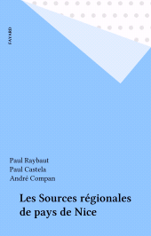 E-book, Les Sources régionales de pays de Nice, Fayard (réédition numérique FeniXX)