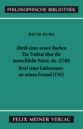 E-book, Abriss eines neuen Buches, betitelt: Ein Traktat über die menschliche Natur, etc. Brief eines Edelmannes an seinen Freund in Edinburgh : Zweisprachige Ausgabe, Felix Meiner Verlag