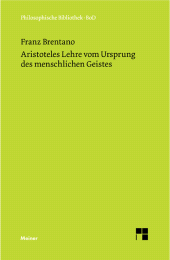 E-book, Aristoteles Lehre vom Ursprung des menschlichen Geistes, Felix Meiner Verlag