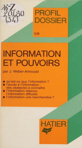 E-book, Information et Pouvoirs, Hatier (réédition numérique FeniXX)