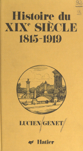 E-book, Histoire du XIXe siècle 1815-1919, Hatier (réédition numérique FeniXX)