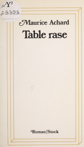 E-book, Table rase, Stock (réédition numérique FeniXX)