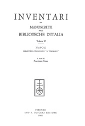 E-book, Inventari dei manoscritti delle biblioteche d'Italia : vol. IC : Napoli : Biblioteca teologica S. Tommaso, L.S. Olschki