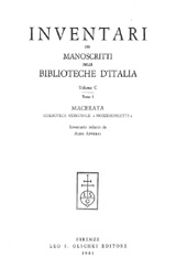 E-book, Inventari dei manoscritti delle biblioteche d'Italia : vol. C : Macerata : Biblioteca comunale Mozzi-Borgetti, L.S. Olschki