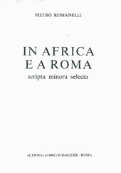 Kapitel, Bibliografia di Pietro Romanelli, "L'Erma" di Bretschneider