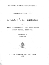 E-book, L'Agorà di Cirene II, 1 : l'area settentrionale del lato ovest della platea inferiore, "L'Erma" di Bretschneider