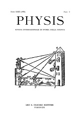 Issue, Physis : rivista internazionale di storia della scienza : XXIII, 2, 1981, L.S. Olschki