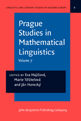 eBook, Prague Studies in Mathematical Linguistics, John Benjamins Publishing Company