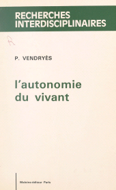 eBook, L'autonomie du vivant, FeniXX