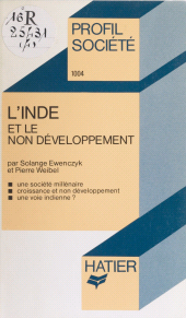 E-book, L'Inde et le non-développement, Hatier (réédition numérique FeniXX)