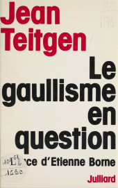E-book, Le gaullisme en question, Julliard (réédition numérique FeniXX)