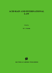 E-book, Acid Rain and International Law, Wolters Kluwer