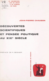 E-book, Découvertes scientifiques et pensée politique au XIXe siècle, Presses universitaires de France (réédition numérique FeniXX)