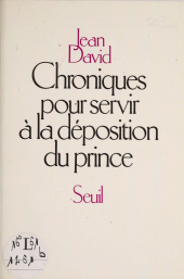 eBook, Chroniques pour servir à la déposition du prince, Seuil (réédition numérique FeniXX)
