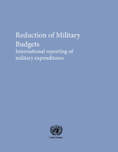 eBook, Reduction of Military Budgets : International Reporting of Military Expeditures, United Nations Publications