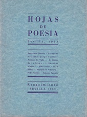 Heft, Hojas de poesía : 1, 1935, Renacimiento