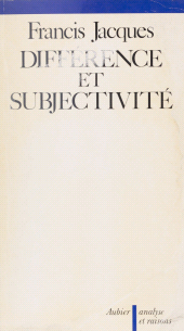 E-book, Différence et Subjectivité, Aubier (réédition numérique FeniXX)