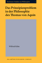 eBook, Das Prinzipienproblem in der Philosophie des Thomas von Aquin, John Benjamins Publishing Company