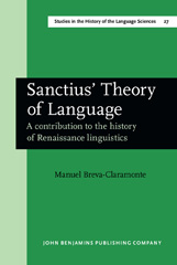 E-book, Sanctius' Theory of Language, John Benjamins Publishing Company