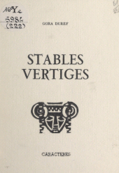 E-book, Stables vertiges, Caractères (réédition numérique FeniXX)
